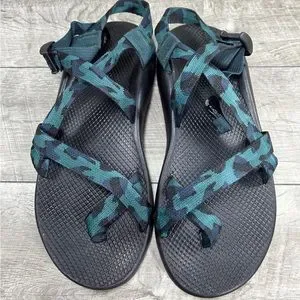 Chaco Z/2 Classic Downright Pine Mens Green & Blue Hiking Strappy Sandals Sz 8 Chaco | Shoes | Chaco Z2 Classic Downright Pine Mens Green  main image 2